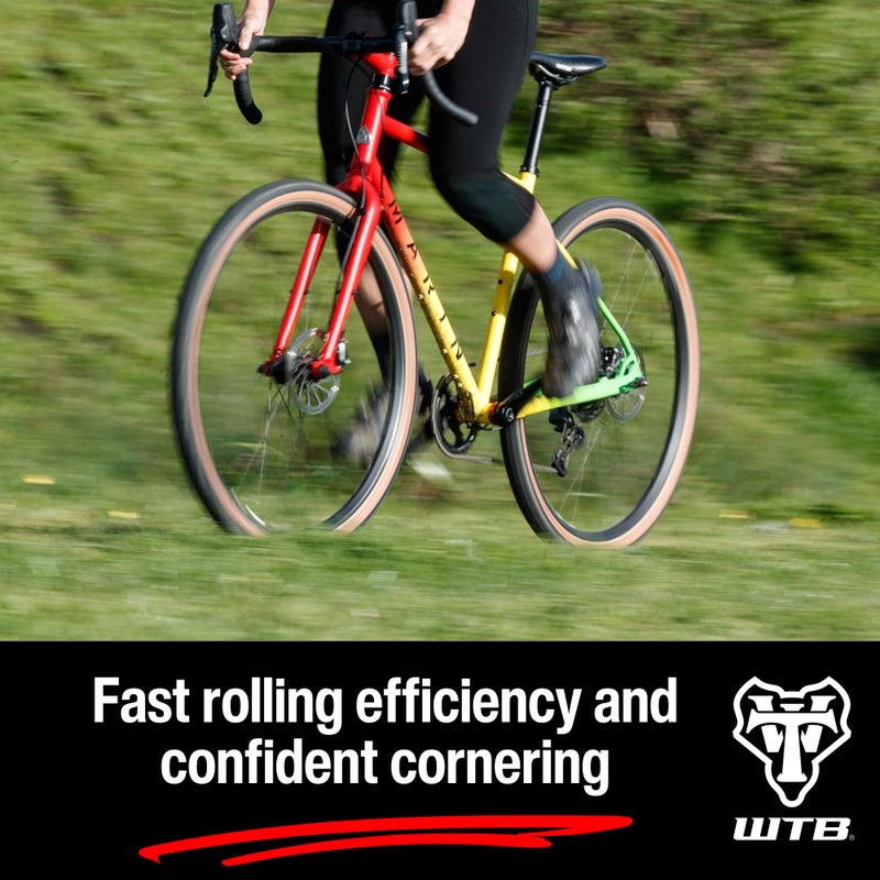 WTB Resolute Gravel Bike Tire, 700 x 42 Tubeless Folding, Light & Fast Rolling (Tan Sidewall) - Image 2